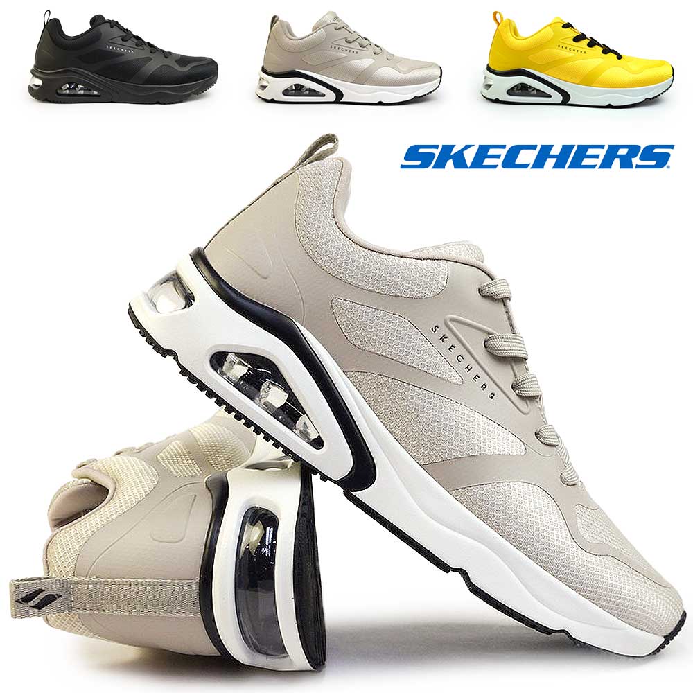 【夏準備セール】スケッチャーズ メンズ スニーカー トレスエア ウノ 183070 エアー クッション  SKECHERS TRES-AIR UNO REVOLUTION-AIRY
