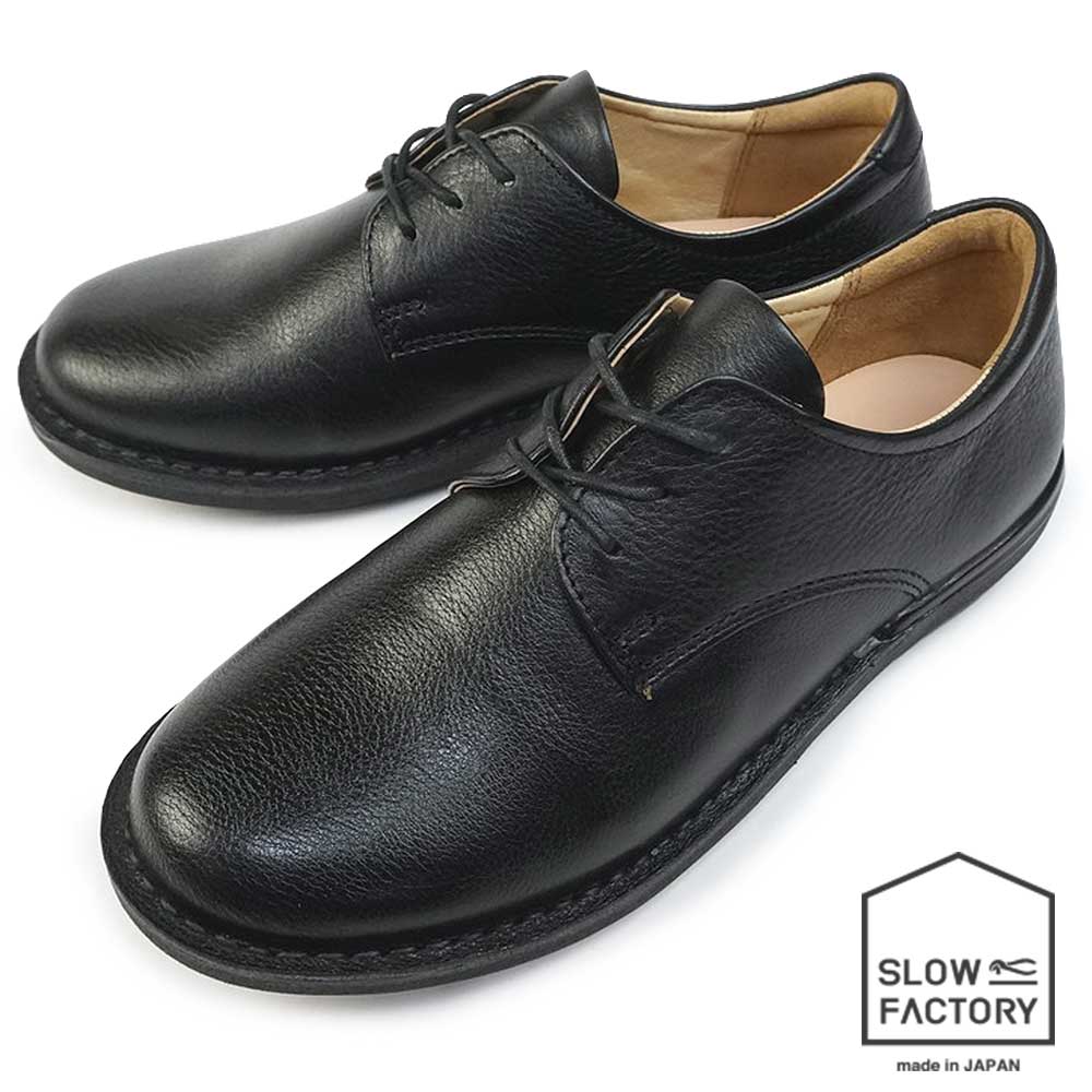 【年末大感謝祭】スロウファクトリー レディース フラットシューズ SL3ハトメ01 日本製 3E ムーンスター MOONSTAR SLOW FACTORY