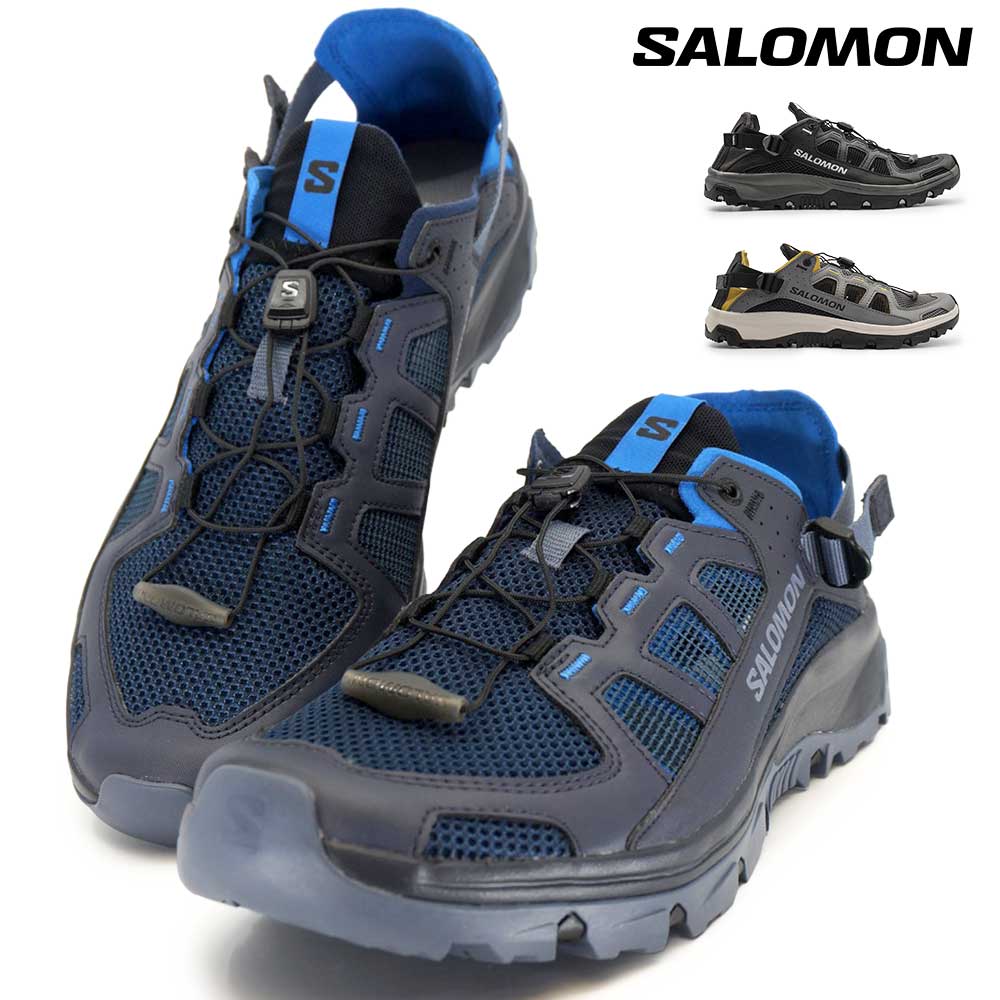 サロモン メンズ スニーカーサンダル テックアンフィビアン5 ローカット 2WAY かかとを踏んで履ける 水陸両用 26春夏新作 SALOMON TECHAMPHIBIAN 5