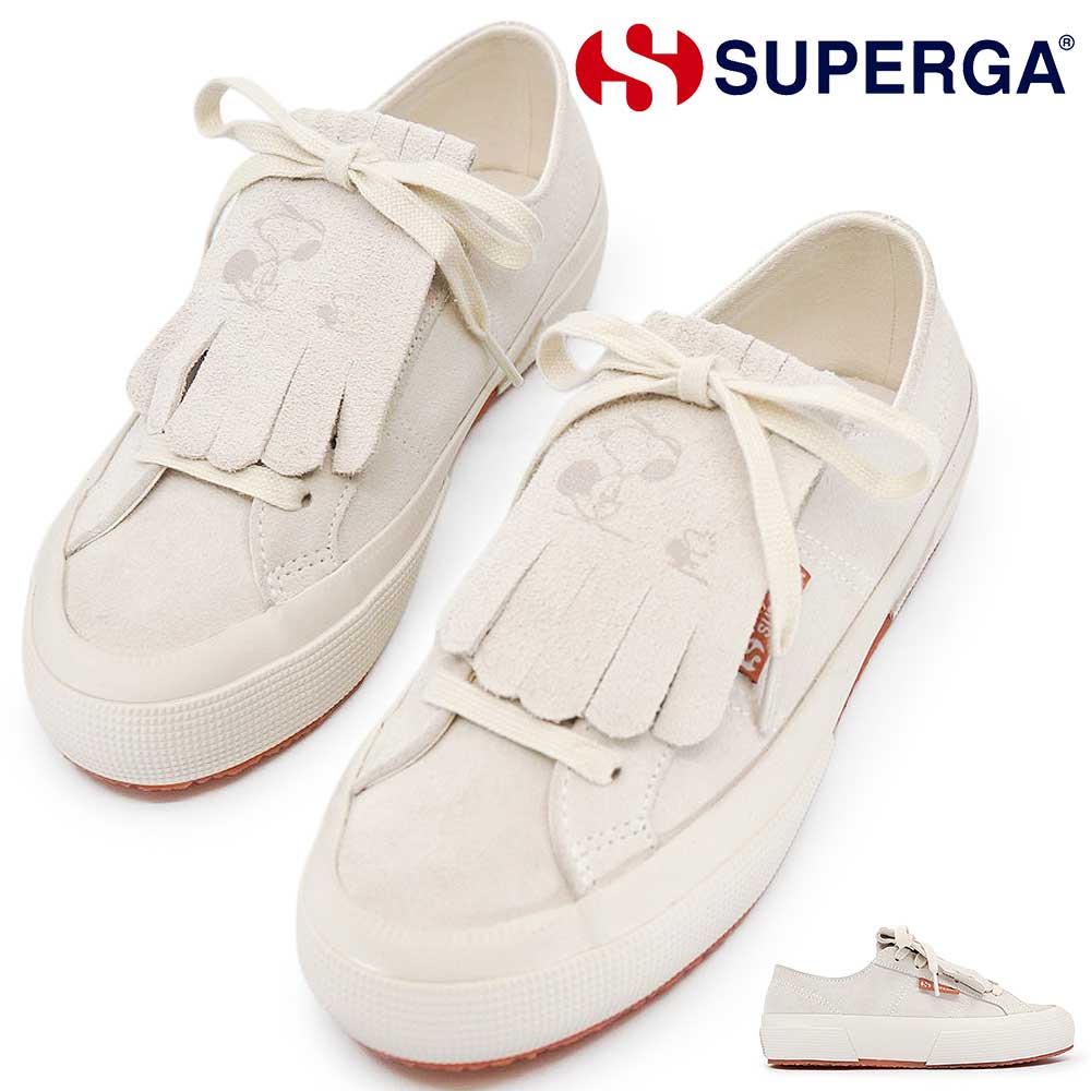 スペルガ スニーカー レディース S6144TW 2750 OG SUEDE PEANUTS スヌーピー コラボ 定番 ローカット 26春夏新作 SUPERGA 