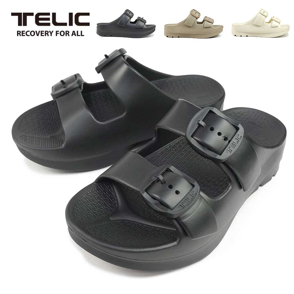 テリック サンダル W-BUCKLE2 メンズ リカバリーサンダル レディース ダブルバックル２ 厚底サンダル 軽量 TELIC 