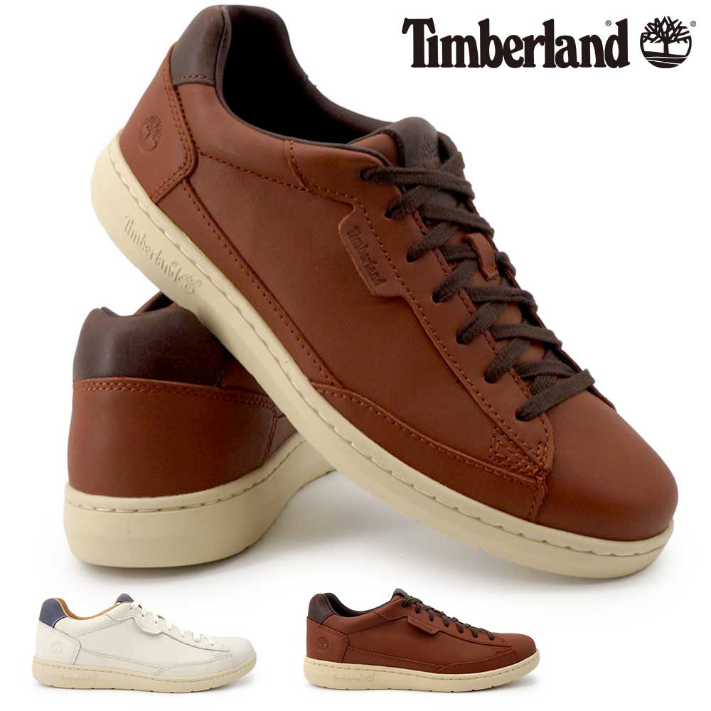 ティンバーランド メンズ レザースニーカー ポルトフィーノ ピア ロー 本革 ワイド 幅広 ローカット カジュアル 26秋冬新作 Timberland PORTFINO PIER