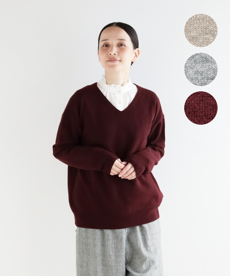 nofl ニュージーウールVネックプルオーバー