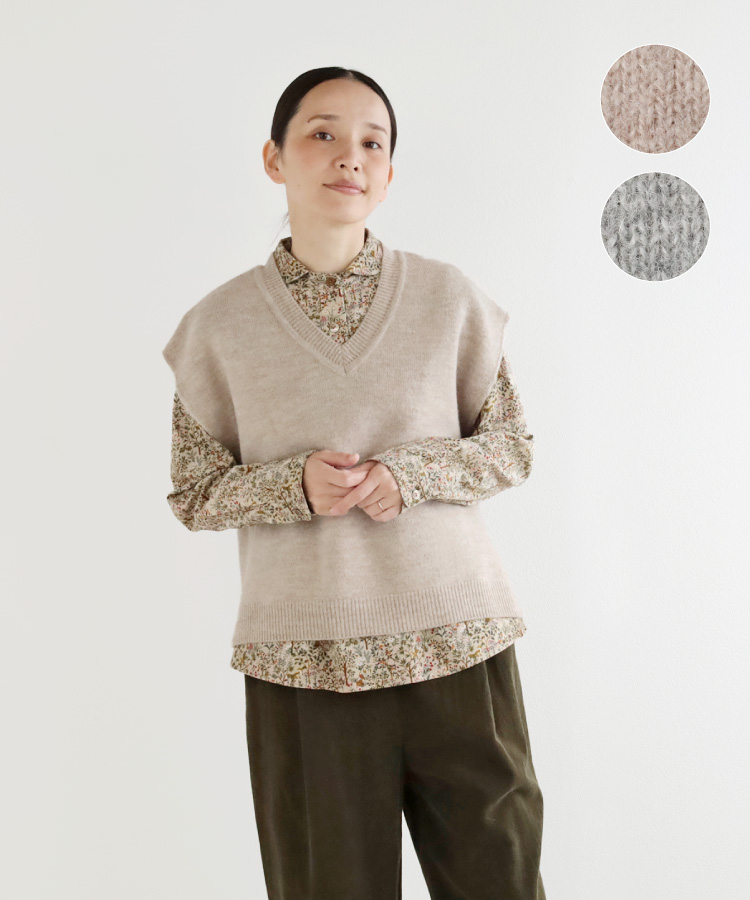 nofl アルパカウールVネックベスト