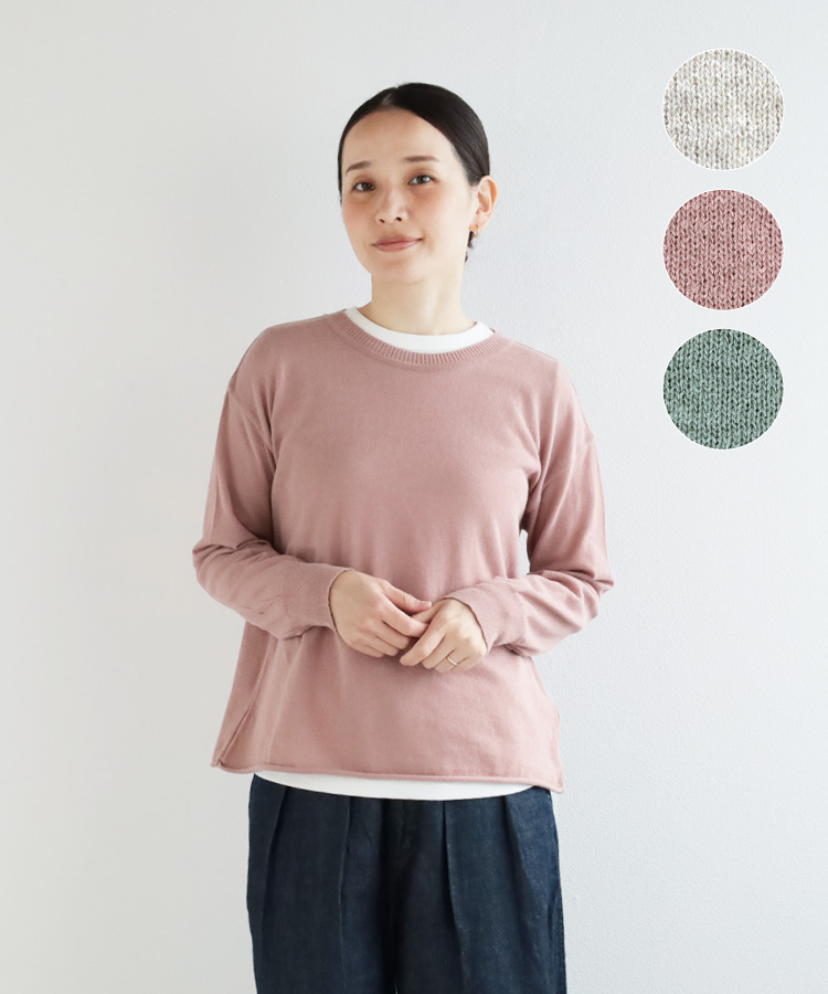 nofl 薄手コットンクルーネックプルオーバー