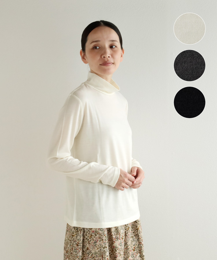 nofl ウォッシャブルウールハイネックプルオーバー