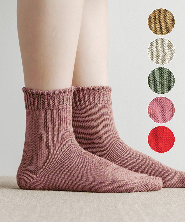 nofl リネンリブソックス