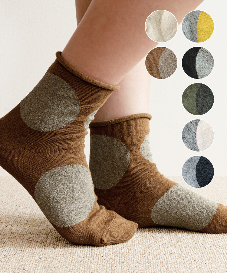 Homieビッグドットショートソックス