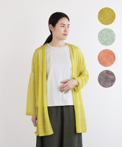 nofl リネンクロスショートカーディガン