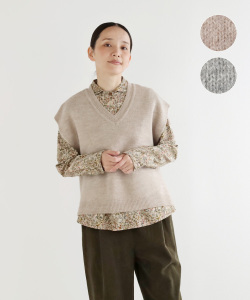 nofl アルパカウールVネックベスト