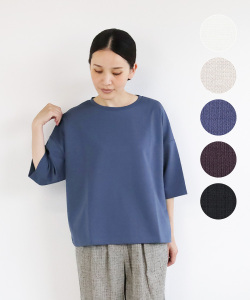 nofl 強撚七分袖プルオーバー