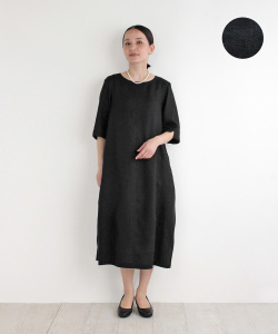 nofl リトアニアリネンバルーンワンピース