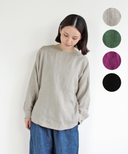 nofl リトアニアリネン切替ブラウス