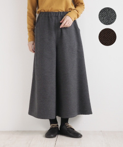 nofl コットンウールカルゼワイドパンツ