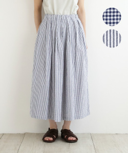 nofl コットンタックロングスカート