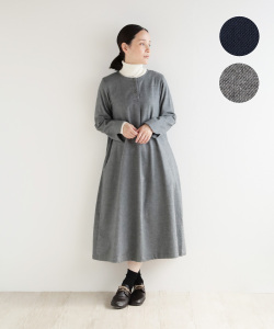 【nofl】甘撚りビエラワンピース