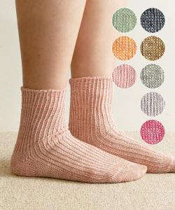 Homie リネンショートソックス