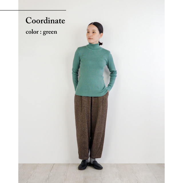 nofl】綿レーヨンシルクタートルネックプルオーバー 644003070