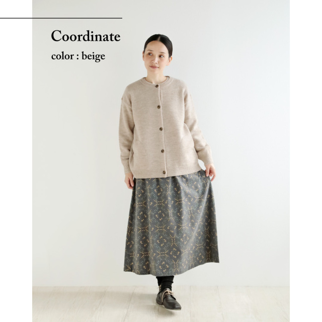 nofl】アルパカウールクルーネックカーディガン 644003620