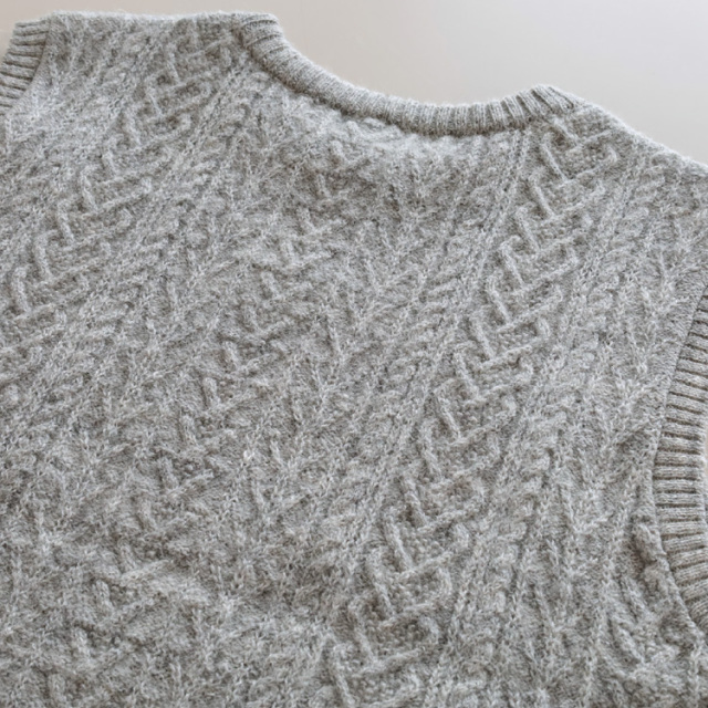 RINEN リネン　ウールベスト 楽天市場】[R17483] RINEN(リネン)2/15ウール天竺編み(ホール