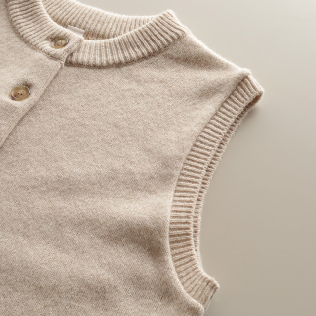 nofl】ウールカシミヤクルーネックベスト 644003830 | ナチュラル服