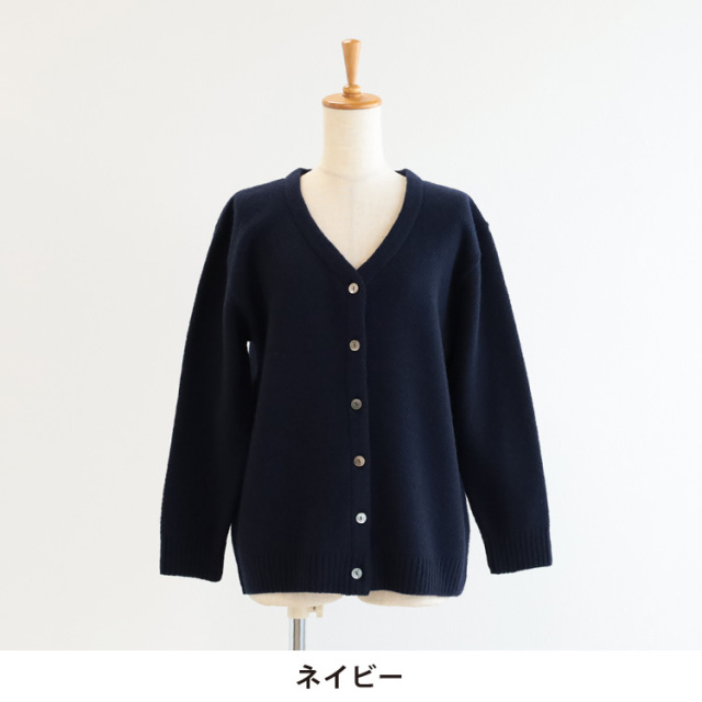 ブラックカーディガンめる様 □コルセット風タックニットカーディガン/an another angelus