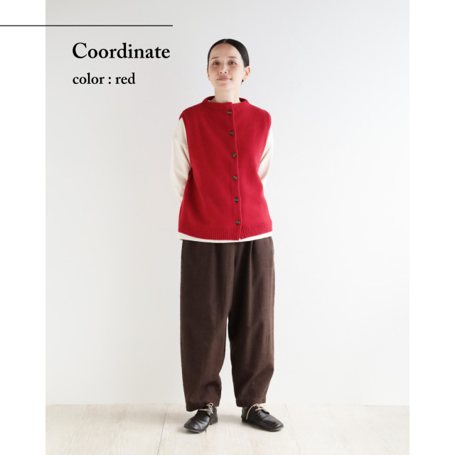 nofl】ウールニット前あきベスト 644003860 | ナチュラル服通販サイト nofl