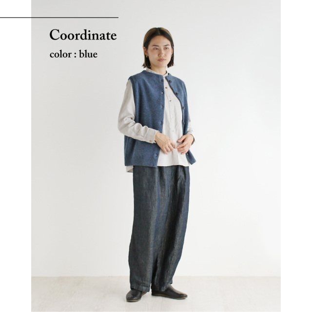 nofl】ウールニット前あきベスト 644003860 | ナチュラル服通販サイト nofl