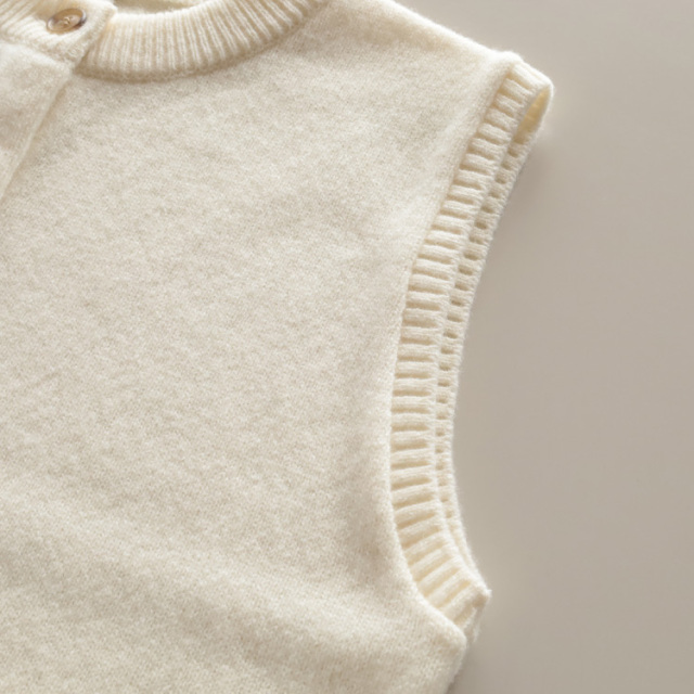 nofl】ウールニット前あきクルーネックポケット付きベスト 644003870