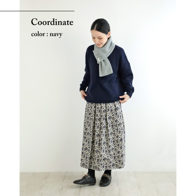 アルパカ ロング ニット セーター ネイビー 紺 上質 バルーン ふんわり 上質 セール】 アルパカシャギー ロングニット （ニット・セーター