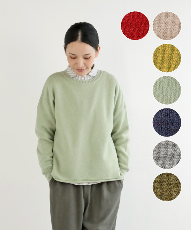 nofl】アルパカウール丸首プルオーバー 644003880 | ナチュラル服通販