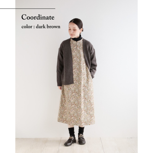 nofl】ウールカラーネップカーディガン 644003630-644003890