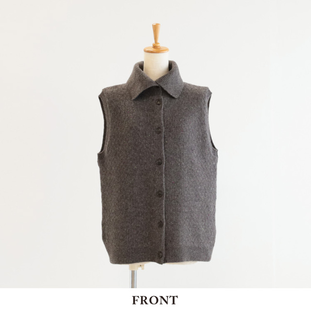 nofl】ウールカラーネップベスト（2025AW） 644003910 | ナチュラル服
