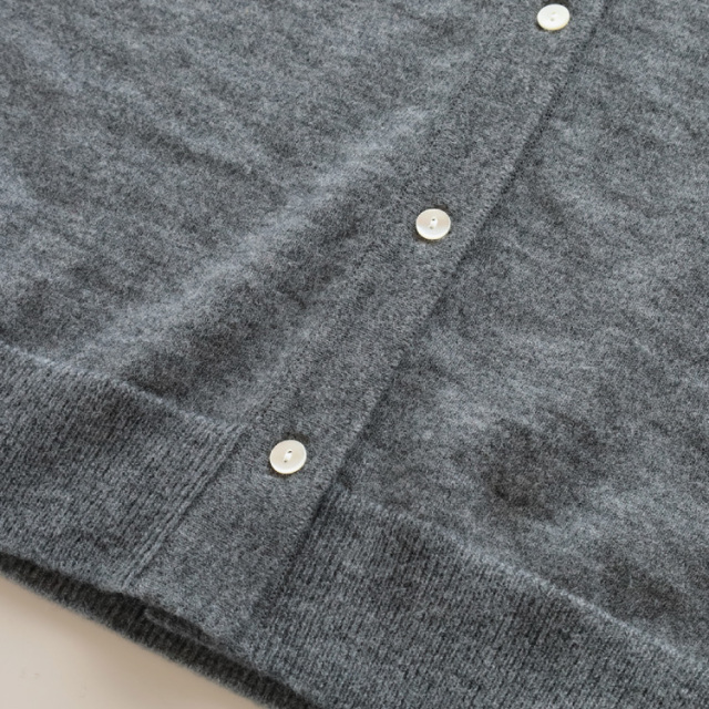 nofl】オーストラリアウール襟付きカーディガン 644004000