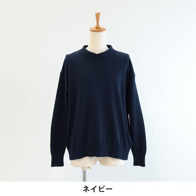 nofl】強撚コットン襟付きプルオーバー 644004230 | ナチュラル服通販