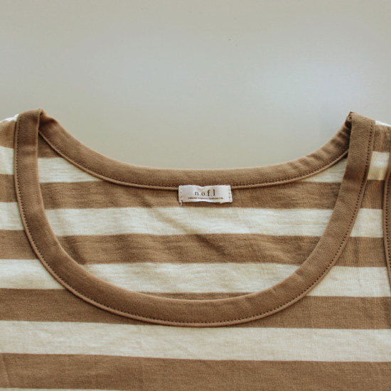 nofl コットンボーダータンクトップ