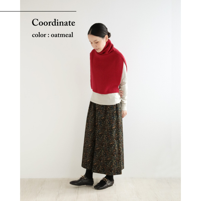 nofl】オーガニックコットンフライスタートルネックプルオーバー