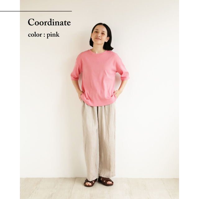 nofl】ビワコットン五分袖Tシャツ 644102340 | ナチュラル服通販サイト