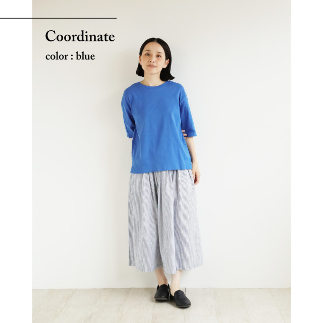 nofl】ビワコットン五分袖Tシャツ 644102340 | ナチュラル服通販