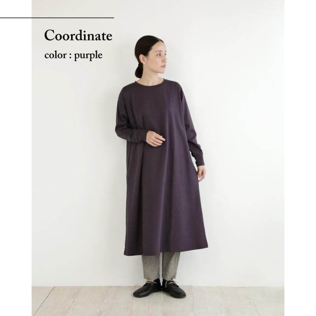 mロゴ 総柄 ワンピース ENVOY Lサイズ nofl】強撚長袖ワンピース 644102850 | ナチュラル服通販サイト nofl