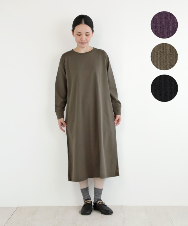 nofl】強撚長袖ワンピース 644102850 | ナチュラル服通販サイト nofl