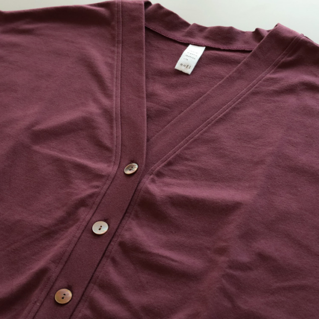 nofl】度詰め天竺Vネックカーディガン 644102870 | ナチュラル服通販