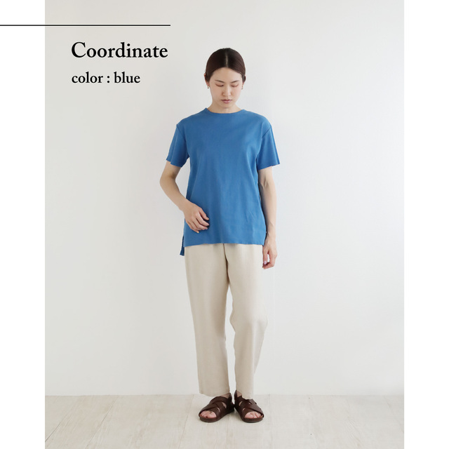 nofl】ビワコットンクルーネックTシャツ 644103030 | ナチュラル服通販