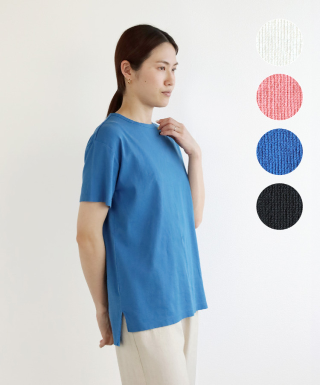 nofl】ビワコットンクルーネックTシャツ 644103030 | ナチュラル服通販