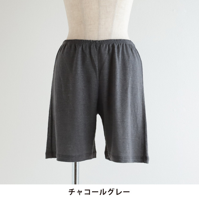 nofl】リネンジャージーショートペチパンツ 644103090 | ナチュラル服