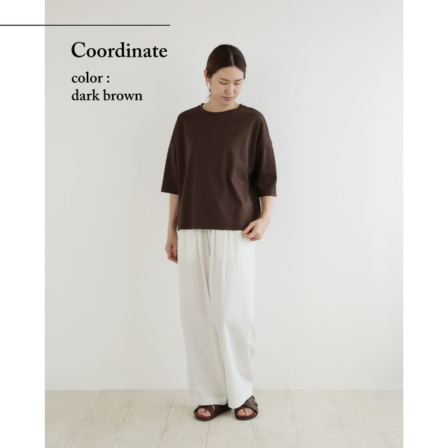 nofl】強撚七分袖プルオーバー 644103120 | ナチュラル服通販サイト nofl