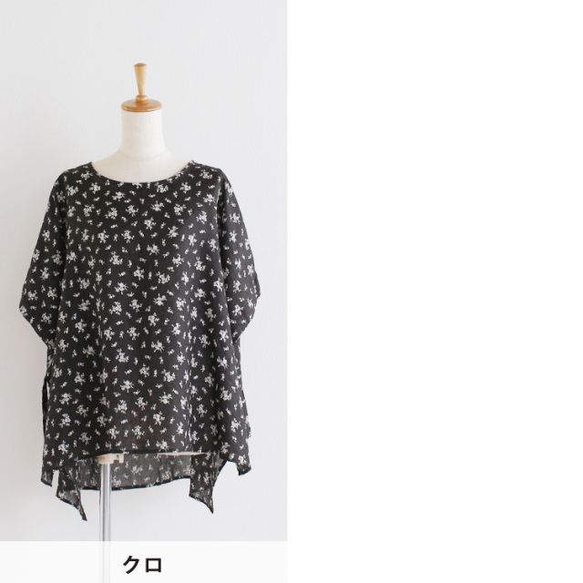nofl】リネン花柄ブラウス 644204720 | ナチュラル服通販サイト nofl