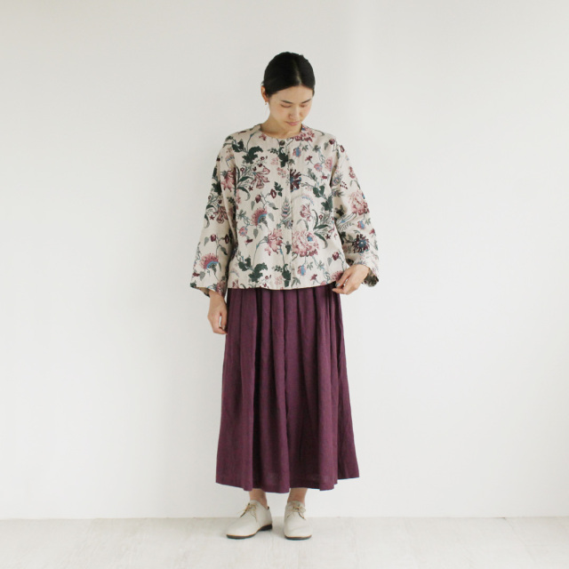 nofl】リトアニアリネンタックスカート（2022AW 中厚） 644206310  