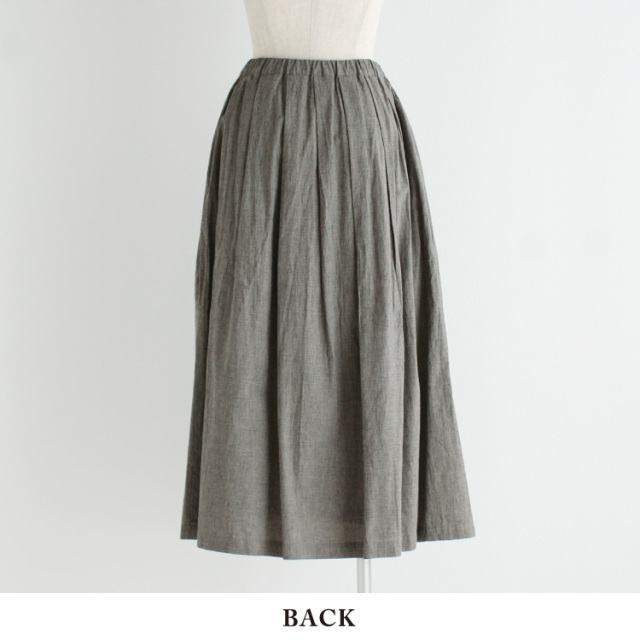 ネストローブ♡リネン天然染めタックスカート （アンバサダー着用  
