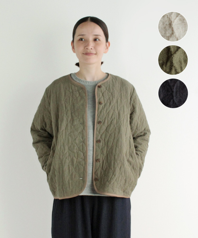 nofl】琴平炊きアンティークキルトジャケット 644207870 | ナチュラル  